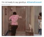 'No estoy listo para decir adiós'. Afirmaban los tuiteros, tras discurso final de Obama.