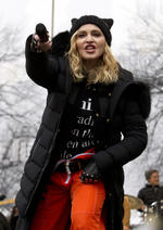 La cantante Madonna mencionó en la Marcha de las Mujeres: "He pensado en hacer explotar la Casa Blanca, pero escojo el amor".