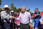 López Obrador visitó además la ciudad de San Pedro en su gira por el estado.