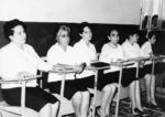 22012017 Dolores Gutiérez, Elsa Salas de Flores, María Antonieta Hernández Pérez, Aurora Chiw, Oralia Gamboa y Gloria Estela Vega Peyorena, en 1968.