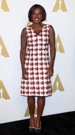 Viola Davis estuvo presente también en el almuerzo ofrecido a los nominados a los Premios Oscar.