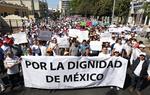 En Guadalajara, manifestantes también tomaron las calles.