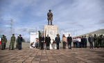 En el monumento al Defensor de la Patria se llevó a cabo un evento para conmemorar el 104 aniversario del Día del Ejército Mexicano.