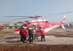 Cuatro lesionados fueron trasladados vía aérea al Hospital de Altas Especialidades de Zumpango.