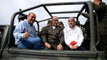 El titular de la Sedena estuvo acompañado por el gobernador de Coahuila, Rubén Moreira y el director de la Conagua, Roberto Ramírez.