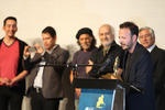Amat recibió la presea oficial ‘El Centauro de Oro’ en manos del realizador chileno Miguel Littin.