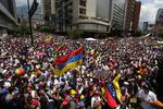 La oposición venezolana fue impedida de manifestarse  por la fuerza pública.