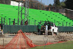 Con algunos contratiempos, pero siguen los trabajos de remodelación del estadio Francisco Villa.