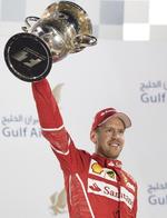 Vettel se hizo por tercera ocasión en su carrera con el Gran Premio de Baréin.
