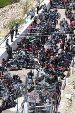 Las principales calles de Durango se vieron invadidas por los biker, quienes llegaron a la cortina de la Presa Guadalupe Victoria.