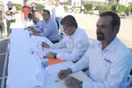 Estuvieron presentes los candidatos Guillermo Anaya, Miguel Riquelme, José Ángel Pérez, del PT, y los independientes Javier Guerrero y Luis Horacio Salinas.