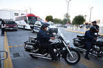 EL equipo fue escoltado por cinco camionetas de Vialidad y la Policía de Torreón, camino a su hotel de concentración.