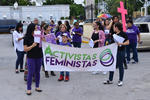 'En el pronunciamiento contra las violencias machistas, las mujeres de La Laguna, no queremos muerta a ninguna, en vista del aumento de feminicidios en La Laguna, especialmente en la Región Lagunera del Estado de Durango', manifestaban.