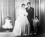 05052017 Festejando su 52 aniversario de bodas Baltazar López Ortiz, Andréa Estrada Haro, R.P. Rubén Marmolejo C.M. F. Parroquia de Ntra. Sra. de Guadalupe 12 Junio 1965.