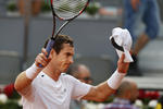 Andy Murray debutó en el  Abierto de Madrid con una cómoda victoria 6-4, 6-3 sobre Marius Copil.