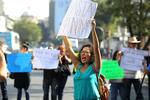 Estudiantes de las carreras de Comunicación y Periodismo también estuvieron presentes en la protesta.