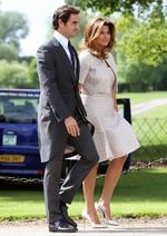 El tenista Roger Federer y su esposa estaban entre los invitados.