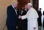 El pontífice recibió a Trump.