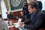 El presidente de México, el hombre más rico del país y el actor Leonardo DiCaprio firmaron el miércoles un acuerdo para proteger los ecosistemas marítimos.