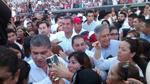 Entre aplausos, porras y gritos como ”El PRI unido jamás será y vencido" y "Riquelme gobernador", fue recibido el próximo gobernador de Coahuila, quien expresó su agradecimiento por su apoyo.