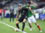 Del pie de Javier Aquino, Oribe Peralta anotó el gol de la victoria de México ante Nueva Zelanda.
