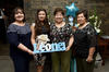 23072017 ESPERA LA LLEGADA DE LEONEL.  Dulce Lorena Escandón Rangel con las organizadoras de su baby shower.