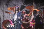 La parodia del rock se hizo presente con Moderatto que ofreció a los duranguenses su energía y talento musical.