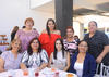 31072017 DE VISITA.  Esperanza, Lourdes, Hilda, Alicia, Yeye, Lety, Julia e Idoia en el Museo del Algodón.
