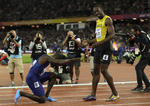 'Lightning' Bolt en su disputa por el oro mundial.