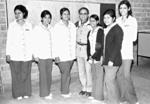 06082017 Emilia Barraza, Guille Alcocer, Laura Anguiano, Raúl Velasco (f), Caridad Luévanos, Margarita Anguiano y Lulú Barraza, en 1973.