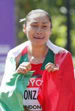 María Guadalupe González dio este domingo a México la medalla de plata en la prueba de caminata 20 kilómetros del Campeonato Mundial de Atletismo Londres 2017, que significa la única presea para su país en esta cita del orbe.
