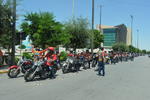 Los motociclistas se congregaron en la Plaza Mayor de Torreón.