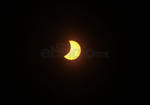 Foto del eclipse solar, cada imagen fue tomada desde Durango con 15 minutos de diferencia entre cada una de ellas.