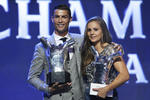 Cristiano Ronaldo y Lieke Martens fueron nombrados los mejores jugadores de la Champions League.