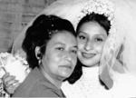 03092017 Ana Ma. Velázquez Gómez (f) el día de la boda de su hija, Irma Leticia Martínez Velázquez (f), en 1976.
