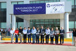 En la ceremonia se dieron cita autoridades estatales, locales, federales y altos directivos de Hyosung y de GST.