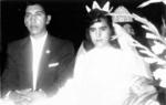 17092017 Jorge Valdés Fernández y Yolanda González de la Cruz, el día de su matrimonio en la Iglesia de Guadalupe de Gómez Palacio, el 20 de agosto de 1958.