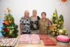25092017 FELIZ CUMPLEAñOS.  Rita y Manuela Rodríguez Liendo acompañaron su hermana, Margarita Rodríguez Liendo, en su festejo por sus 80 años de vida.