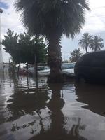 La lluvia a causado fuertes inundaciones en el centro de Torreón.