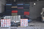 El resto de lo resguardado en el interior, son cientos de despensas, cobijas, colchonetas, materiales de limpieza, latas de pintura, enviados a Torreón dentro del programa Fonden 2016.