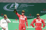 El piloto alemán Sebastian Vettel se quedó con el primer lugar del Gran Premio de Brasil.