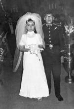 12112017 Amalia Emma Cedillo Rodrí­guez y José C. de la Cruz Serrano el día de su boda el 11 de noviembre de 1972.