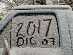 Se registró una nevada la mañana de este jueves en Piedras Negras.