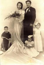 21012018 Srita. Esther Molina Molina (f) y Sr. Timoteo Ortega Casas (f), el 29 de diciembre de 1939, en su matrimonio religioso en la Catedral del Carmen.