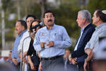 Durante su intervención, Javier Corral agradeció a los habitantes de Torreón por su apoyo al pueblo de Chihuahua en su paso hacia la capital mexicana, donde aseguró llegaran el próximo 4 de febrero.