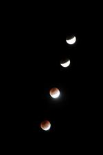 Faces del eclipse lunar.