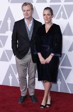 El director Christopher Nolan (i) y la productora Emma Thomas (d). Nolan está nominado en la categoría de "Mejor dirección" por la película Dunkerque.