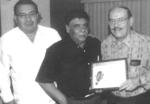 11032018 Locutor Lozoya y Ramón Salas Páez recibiendo reconocimiento por 75 años de
Locutor en radiofusoras locales.