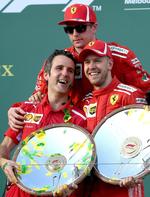 Sebastian Vettel de la escudería Ferrari ganó el Gran Premio de Australia.