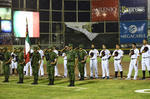 Con el apoyo del 33 batallón de infantería del Ejército Mexicano, se realizaron los Honores a la Bandera Nacional, además de entonarse el Glorioso Himno Nacional Mexicano, otorgando el toque de solemnidad al evento.
